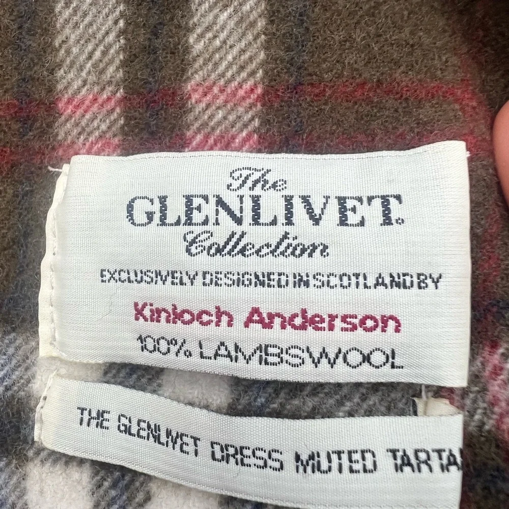 Kinloch Anderson Glenlivet Collection 100% Lambswool Scarf Glenlivet Dress Muted